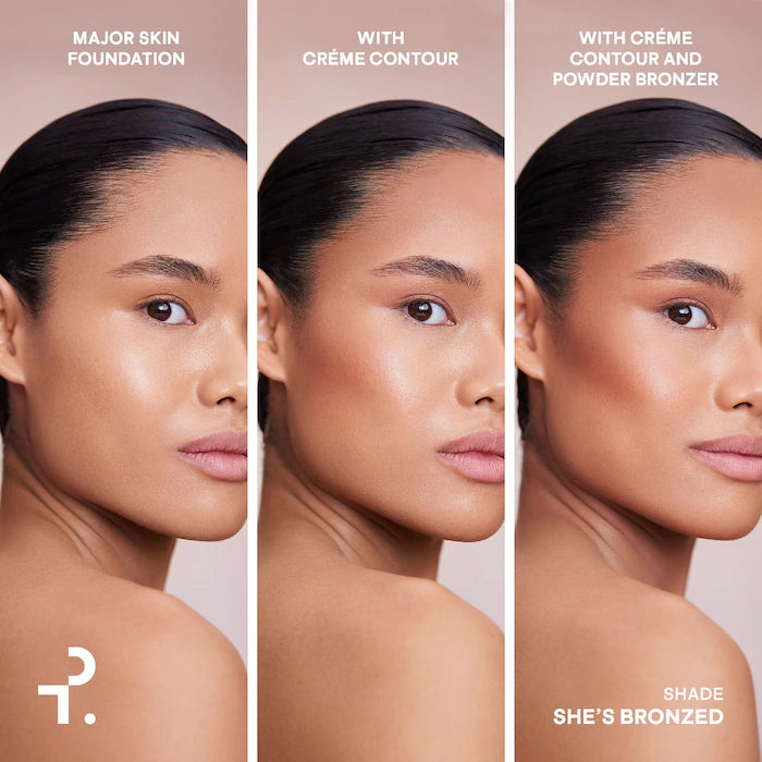 Patrick TA Duo Major Sculpt Crème Contour & Powder Bronzer - Cream to Powder Contouring Makeup for Defined Cheekbones & Sun-Kissed Glow | Perfect for Everyday Wear & Special Occasions