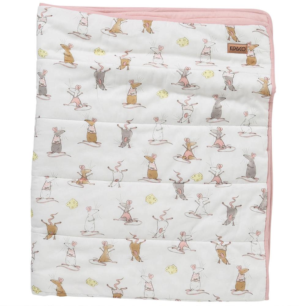 Quilted Cot Bedspread for Baby Crib - Soft and Comfortable Nursery Bedding Set - Perfect for Newborns, Toddlers, and Daycare Use