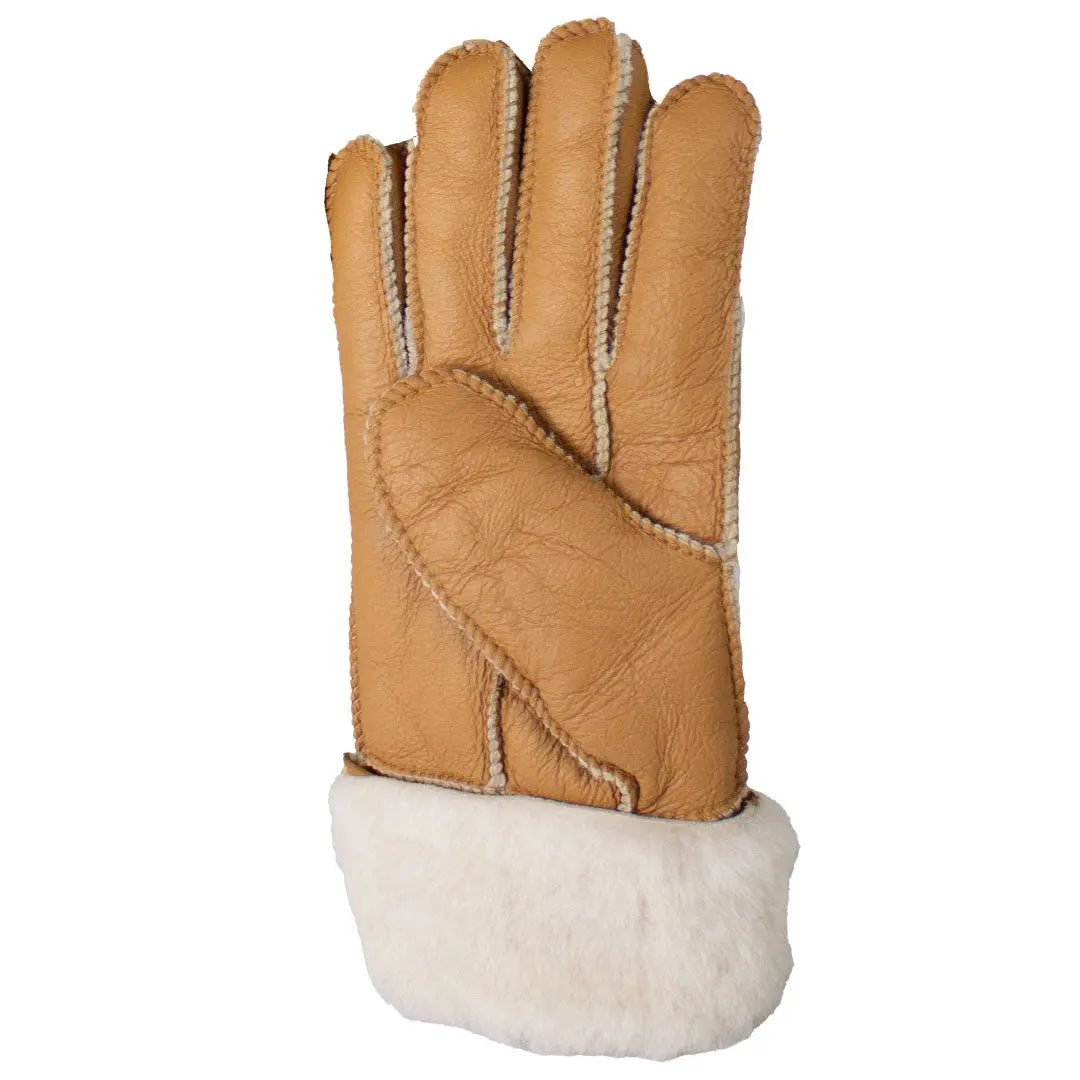 BOL Women's Button Hand Stitched Merino Sheepskin Gloves - Warm Winter Fashion Accessories for Outdoor Activities & Cold Weather