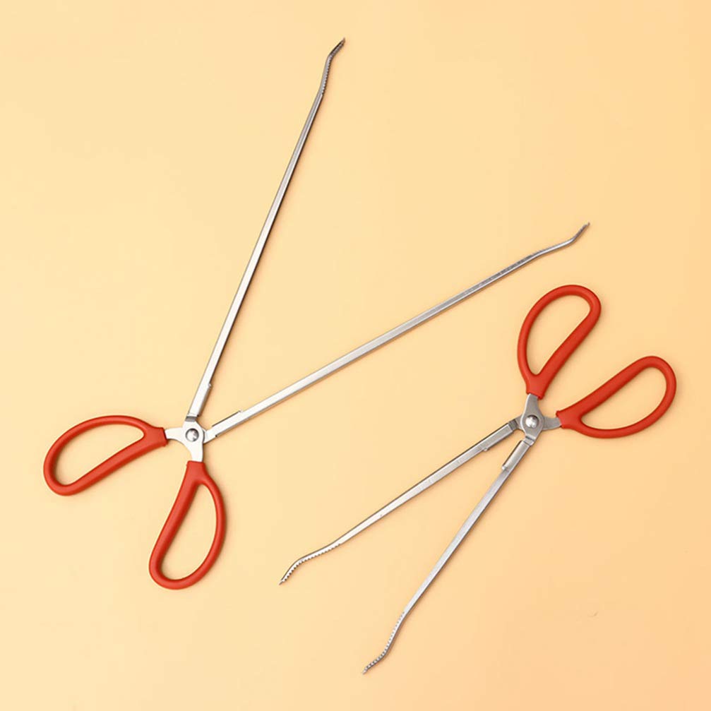 **Heavy Duty Stainless Steel Crab Trash Grabber Tongs - 53cm Scissor Tongs for Seafood, BBQ, Grilling & Kitchen Use - Durable Garbage Picker for Crab Cooking, Beach Cleanup & Outdoor Activities**