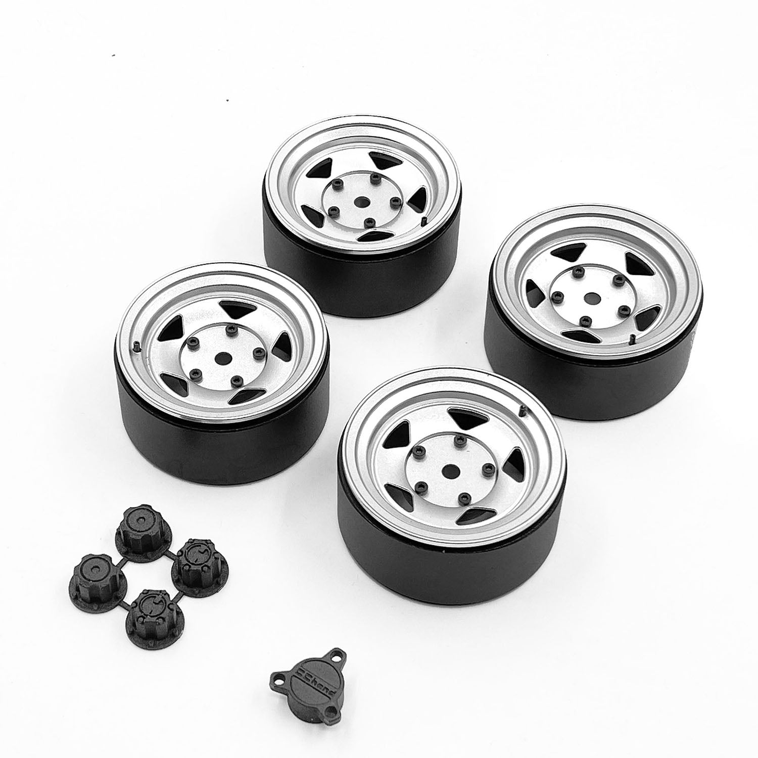 1/6 Scale CC Hand Alloy Wheel Hubs Metal Spare Parts for Capo Sixer1 Remote Control Rock Crawler Off-Road Car - Durable RC Upgrade Accessories for Extreme Terrain Performance