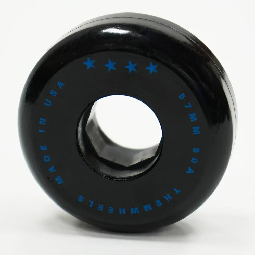 THEM WHEELS 57mm 90a Skateboard Wheels (4 Pack) - Perfect for Cruising, Tricks, and Smooth Rides on Streets & Parks