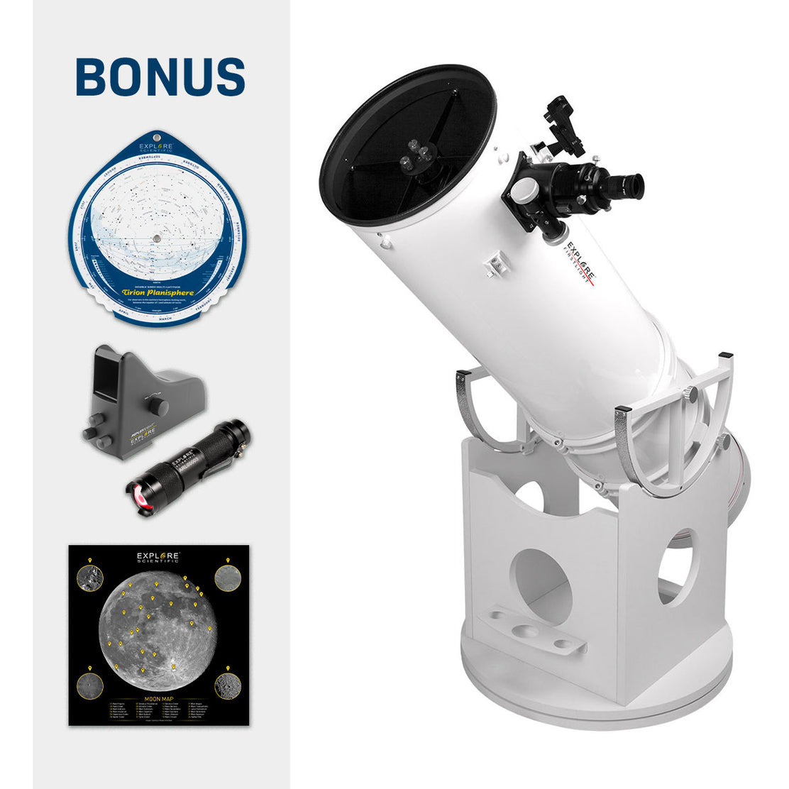Explore FirstLight 8 Dobsonian Telescope - High-Quality Astronomy Telescope for Beginners & Adults | Perfect for Stargazing, Moon Observation & Deep Space Exploration