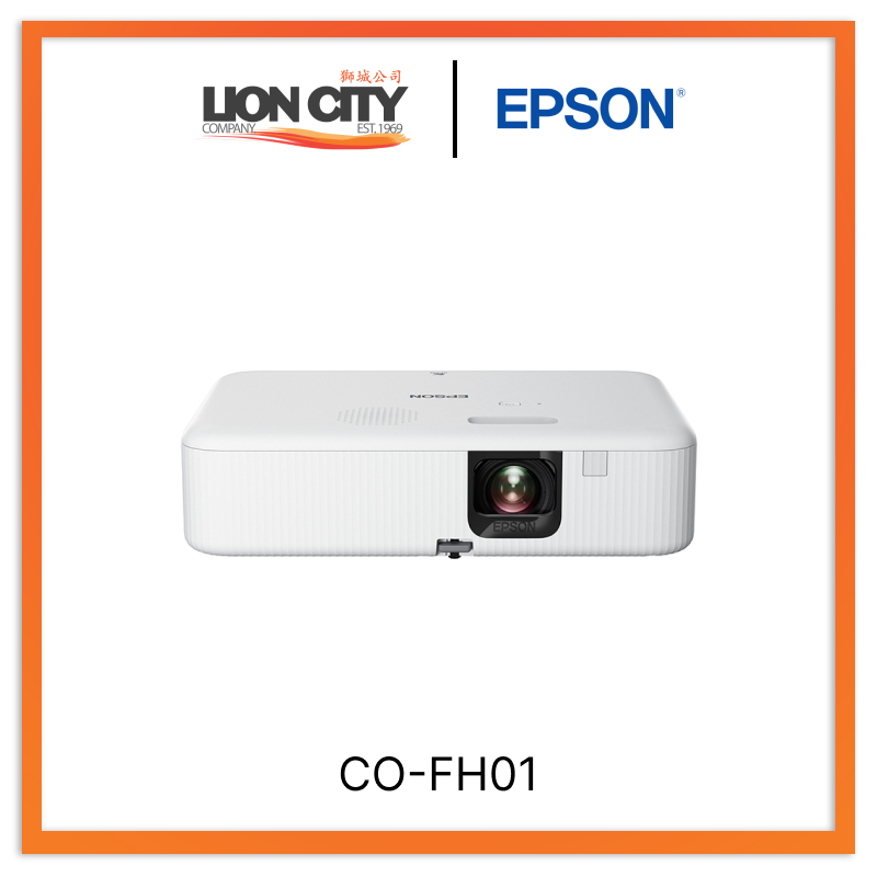 Epson CO-FH01 3000 Lumen 3LCD Smart Projector - Full HD 1080p Home Theater & Office Projection for Movies, Gaming & Presentations