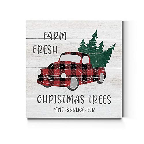 Flannel Christmas Pickup Truck