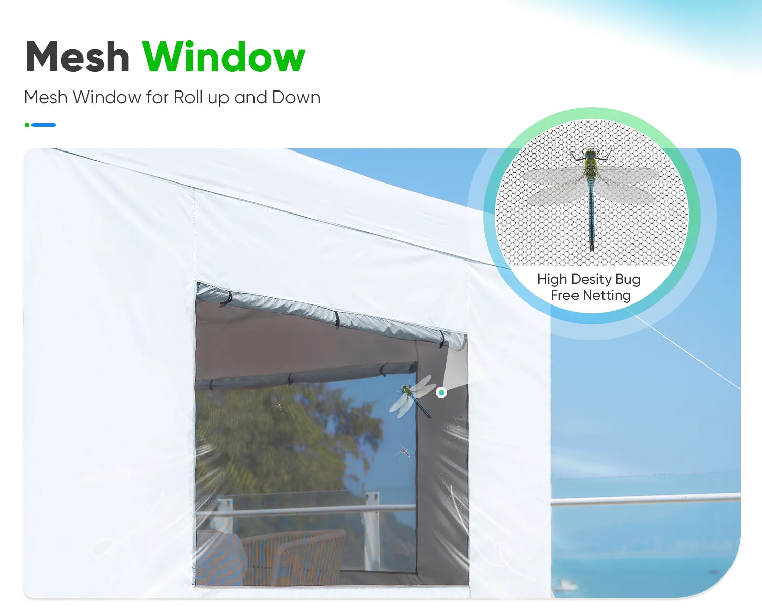 10' x 20' Pop Up Canopy Tent with Removable Side Walls - Waterproof Outdoor Shelter for Parties, Camping & Beach Events