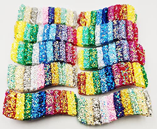 AB Beauty House Rainbow Hair Clips for Women & Girls - 10-Pack Multicolor Round Hairpins for Styling, Braids & Accessories - Perfect for Parties, Weddings & Everyday Use
