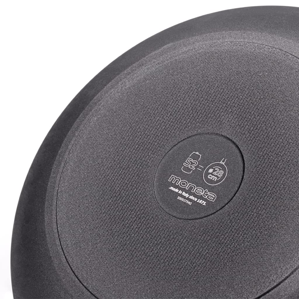 Moneta Futura 28cm Natural Finegres Non-Stick Wok Pan - Induction Compatible, Italian Made - Perfect for Stir-Frying, Sautéing & Asian Cooking