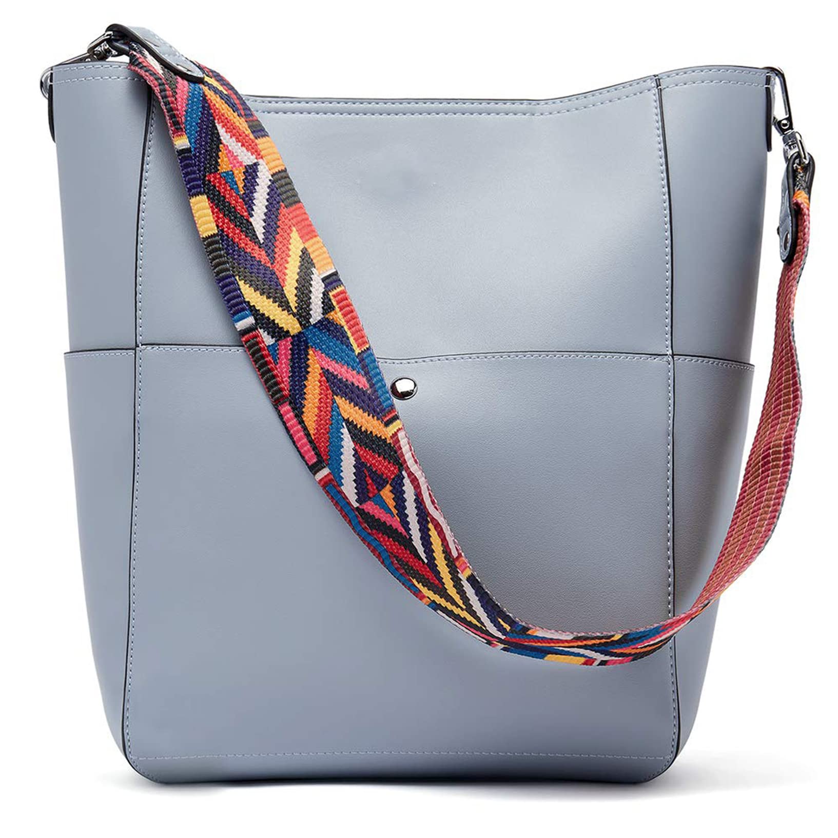 BROMEN Women's Leather Shoulder Bag - Stylish Crossbody Hobo Purse for Daily Use