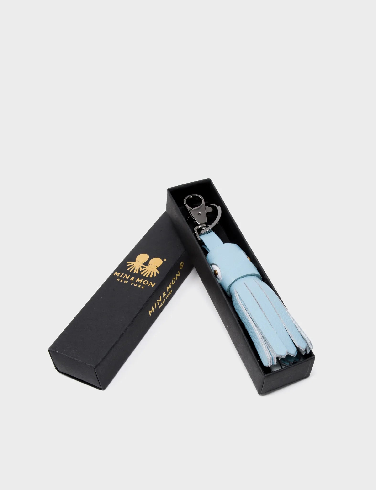 Callie Marie Hue Charm Stratosphere Blue Leather Keychain - Stylish & Durable Accessory for Keys, Bags & Gifts | Perfect for Everyday Use, Travel & Fashion Enthusiasts