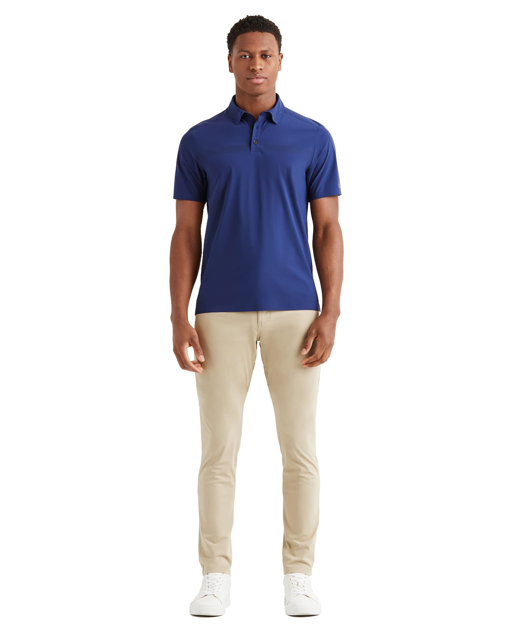 Rhone Tech Men's Performance Polo Shirt - UPF 50+ Sun Protection, Moisture Wicking & Anti-Odor Golf Shirt for Men - Perfect for Golf, Tennis & Outdoor Activities