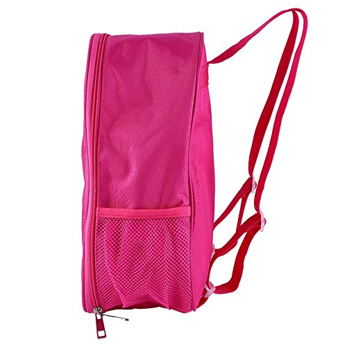 Girls Ballet Backpack with Embroidered Design - Rose Red Dance Daypack (31.50 * 25.00 * 12.00cm) - Perfect for Ballet Classes, Dance Practice, and School Supplies