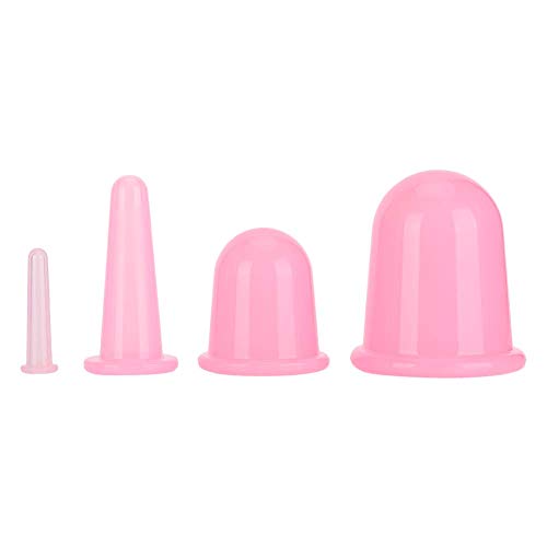 Premium Silicone Vacuum Cups Set - Burn Prevention & Skin-Friendly Suction Therapy for Pain Relief, Massage & Relaxation | Scratch-Resistant, Comfortable Design - Perfect Home Spa Gift (Pink) | Ideal for Muscle Recovery, Stress Relief & Self-Care Routine