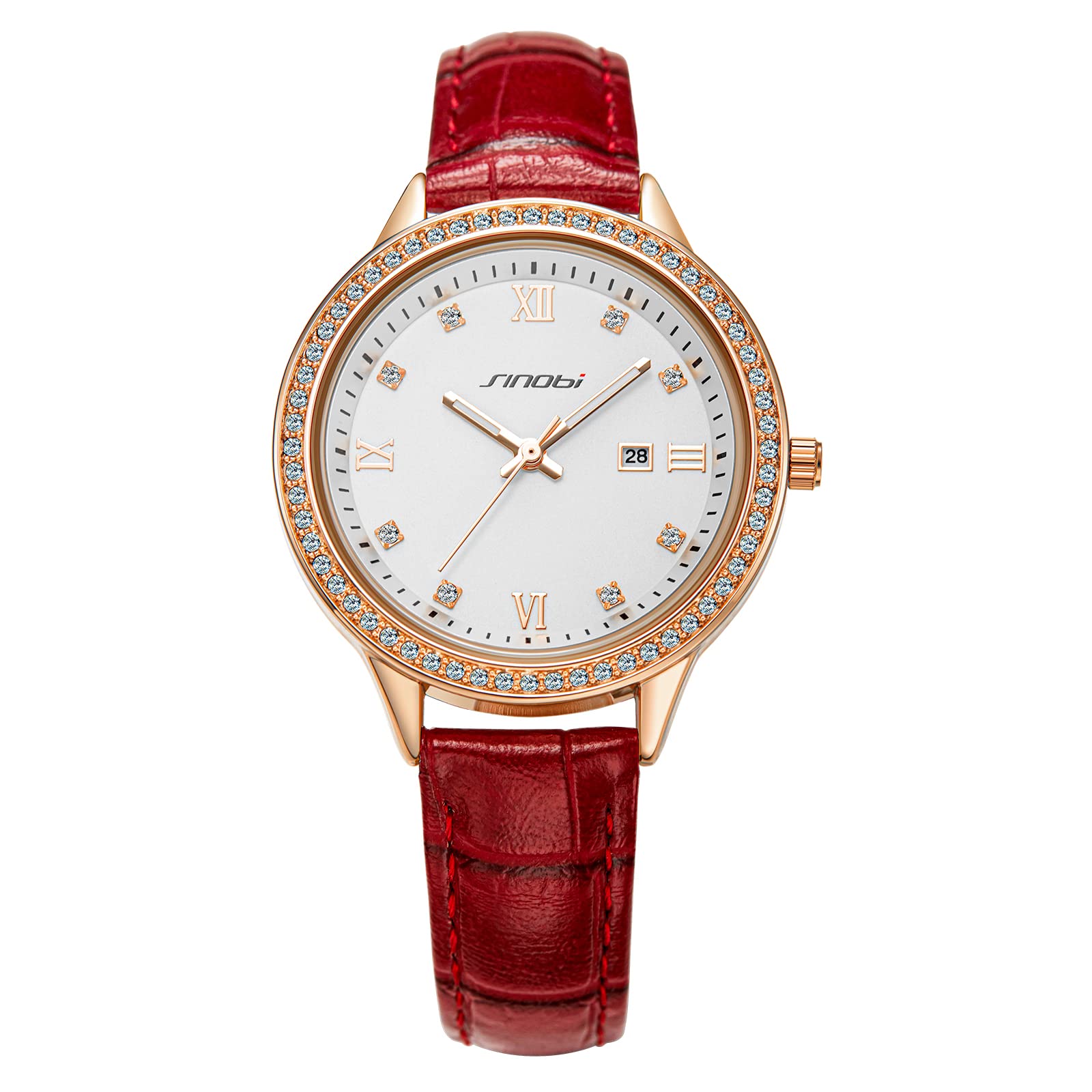 Elegant Women's Quartz Watch - Leather Strap, Waterproof for Daily Wear & Gifts