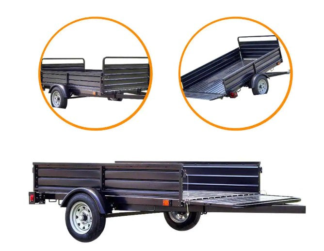 **DK2 MMT5X7 Heavy Duty 1639 lb Capacity 4.5 ft x 7.5 ft Expandable 12 ft Bed Trailer Kit – Perfect for Hauling, Towing & DIY Projects**