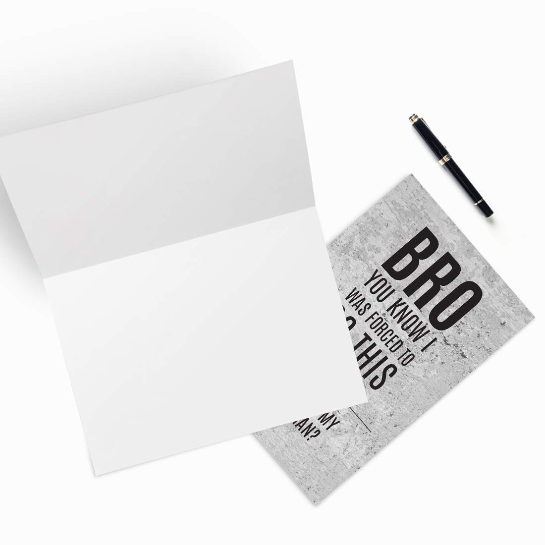 Groomsmen Proposal Cards Set of 16 with Envelopes - 10 Groomsman, 3 Best Man, 3 Ring Bearer Cards (4x6 Inch) - Funny 'Bro You Know I Was Forced to Do This' Wedding Party Invitation - Perfect for Bachelor Party Planning and Wedding Party Gifts