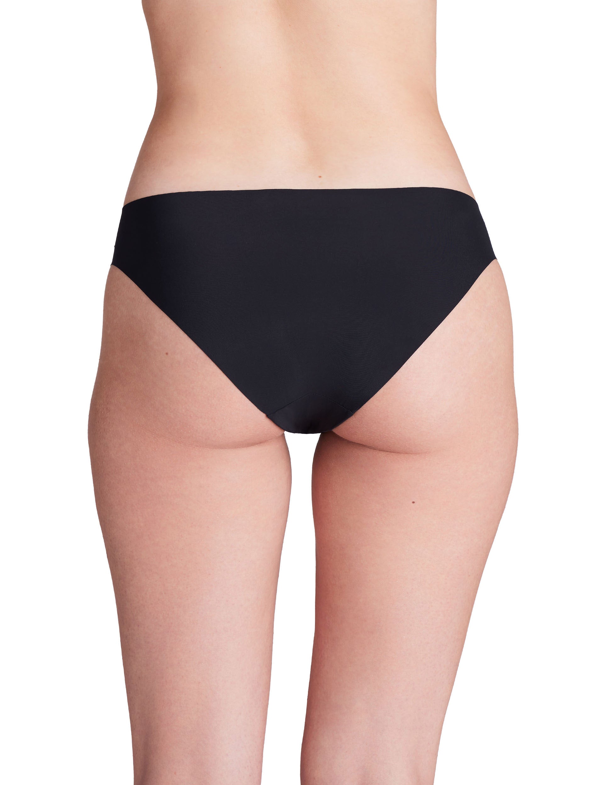 Pure Stretch 3 Pack No Show Bikini Underwear - Black & Steel Colors | Seamless Comfort for Yoga, Gym & Everyday Wear