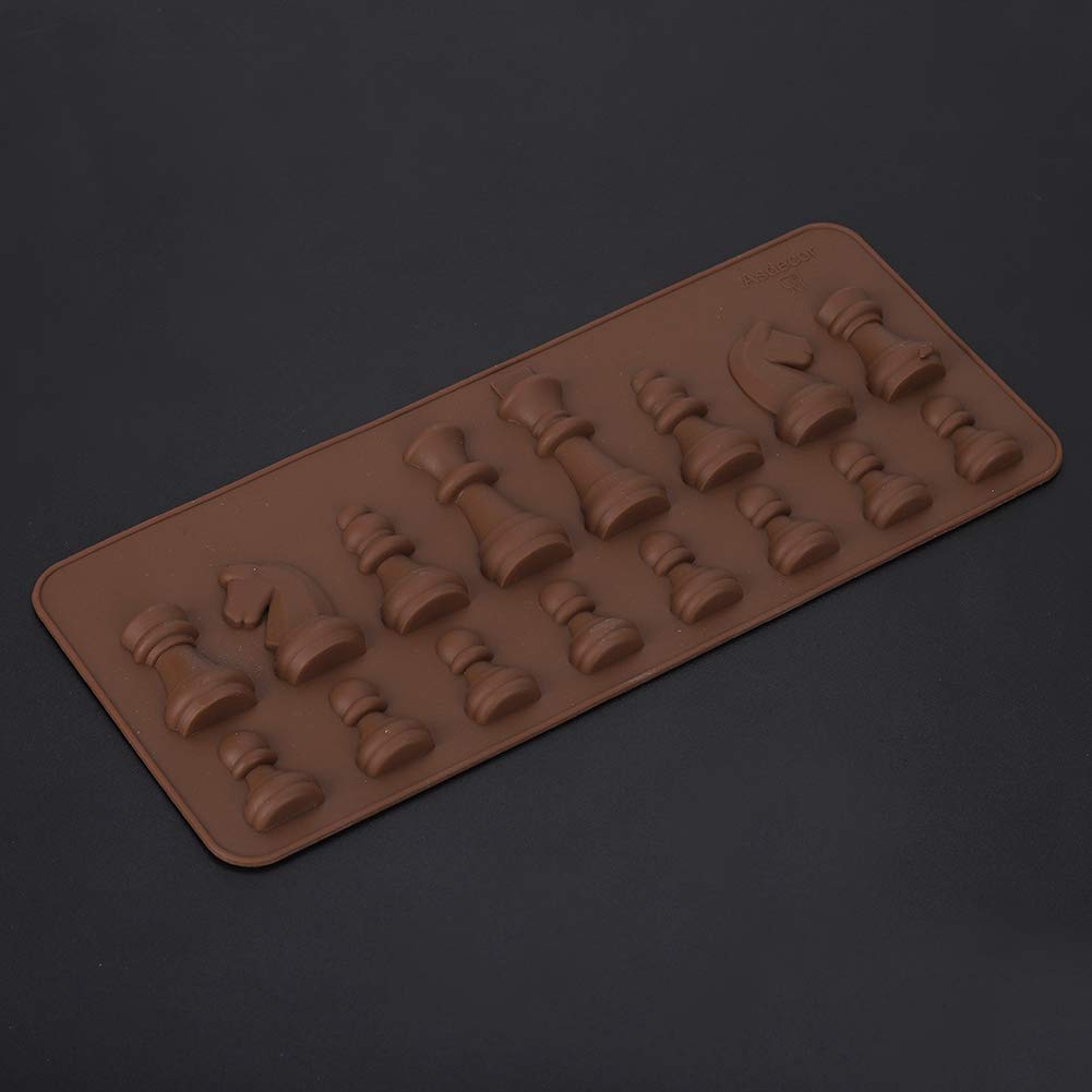 Premium Silicone Chess Piece Chocolate Candy Mold - DIY Fondant Cake Topper for International Chess Themed Desserts | Perfect for Birthday Parties, Game Nights & Baking Decorations