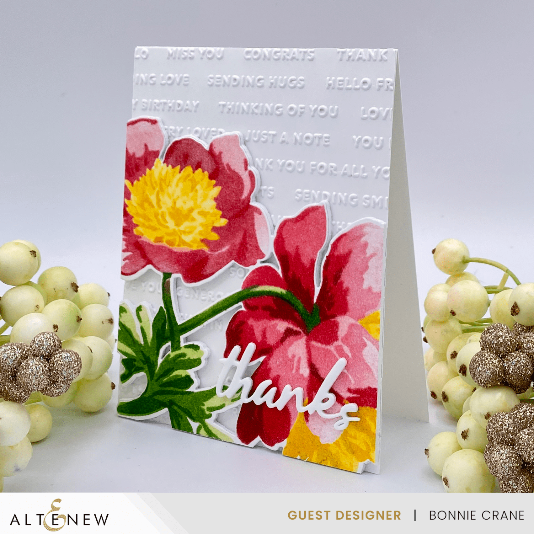3D Embossing Folder for Card Making - Raised Sentiments DIY Scrapbooking & Paper Crafting - Perfect for Greeting Cards, Invitations, and Handmade Decorations