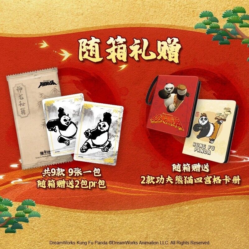 Authentic Kung Fu Panda Collectible Trading Cards - 10-Pack Film Themed Paper Cards Set for Kids & Collectors | Perfect for Gifts, Movie Nights & Card Games