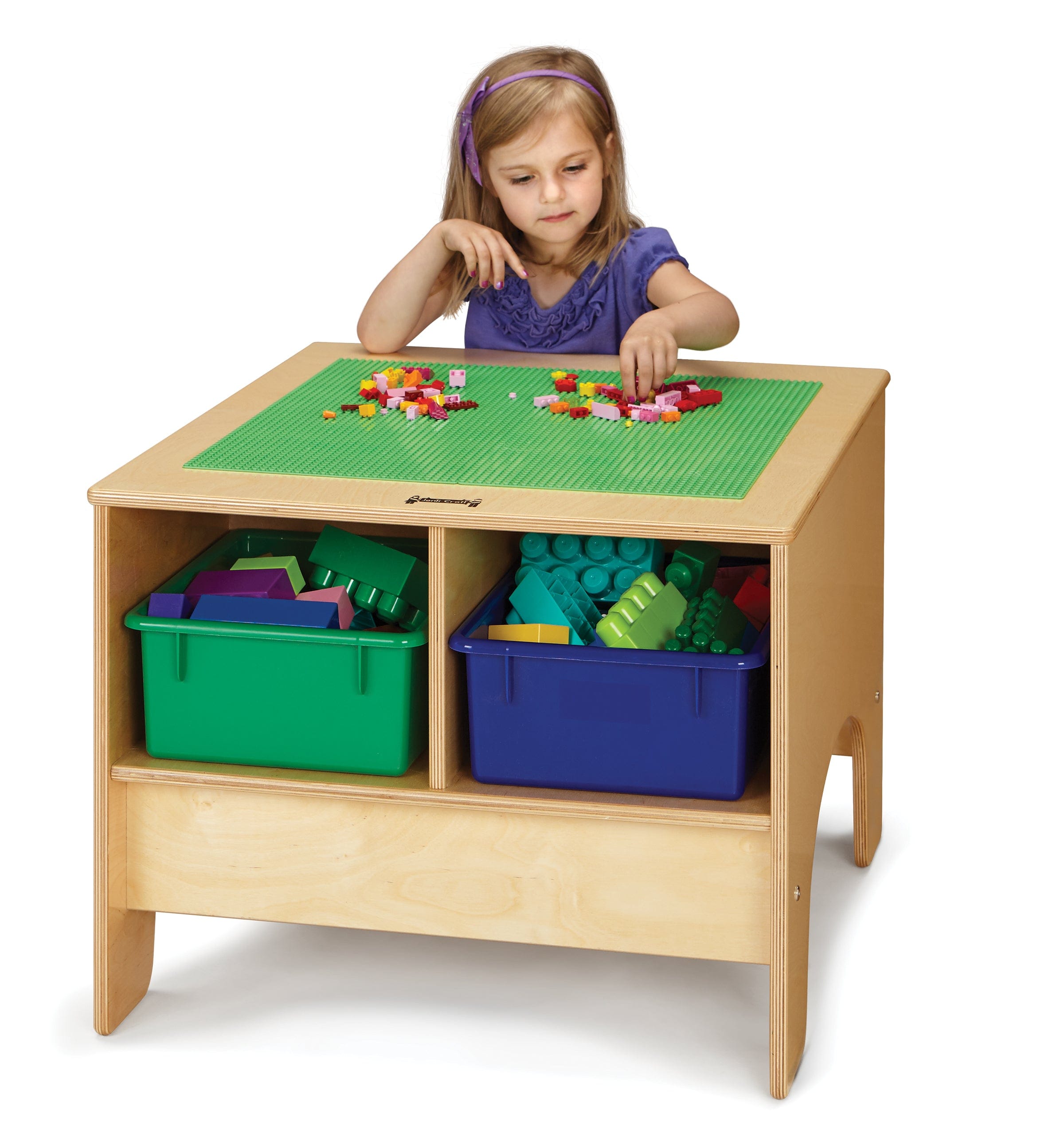 Jonti Craft® KYDZ Building Table - Traditional Brick Compatible Kids Activity Table for STEM Learning & Creative Play | Perfect for Preschool, Daycare & Home Playrooms