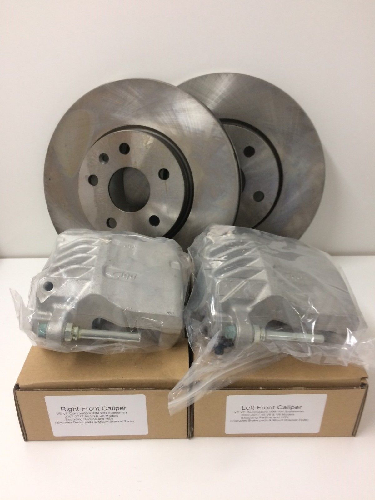 Holden VE VF WM WN V8 6.0L Front Brake Rotors & Caliper Set - High Performance Braking System for Commodore & Statesman - Perfect for Street Racing & Daily Commuting