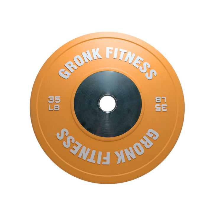 Gronk Fitness Competition Bumper Plates - Buy One Get One Free - Olympic Weightlifting & CrossFit Training Equipment for Home & Gym Workouts