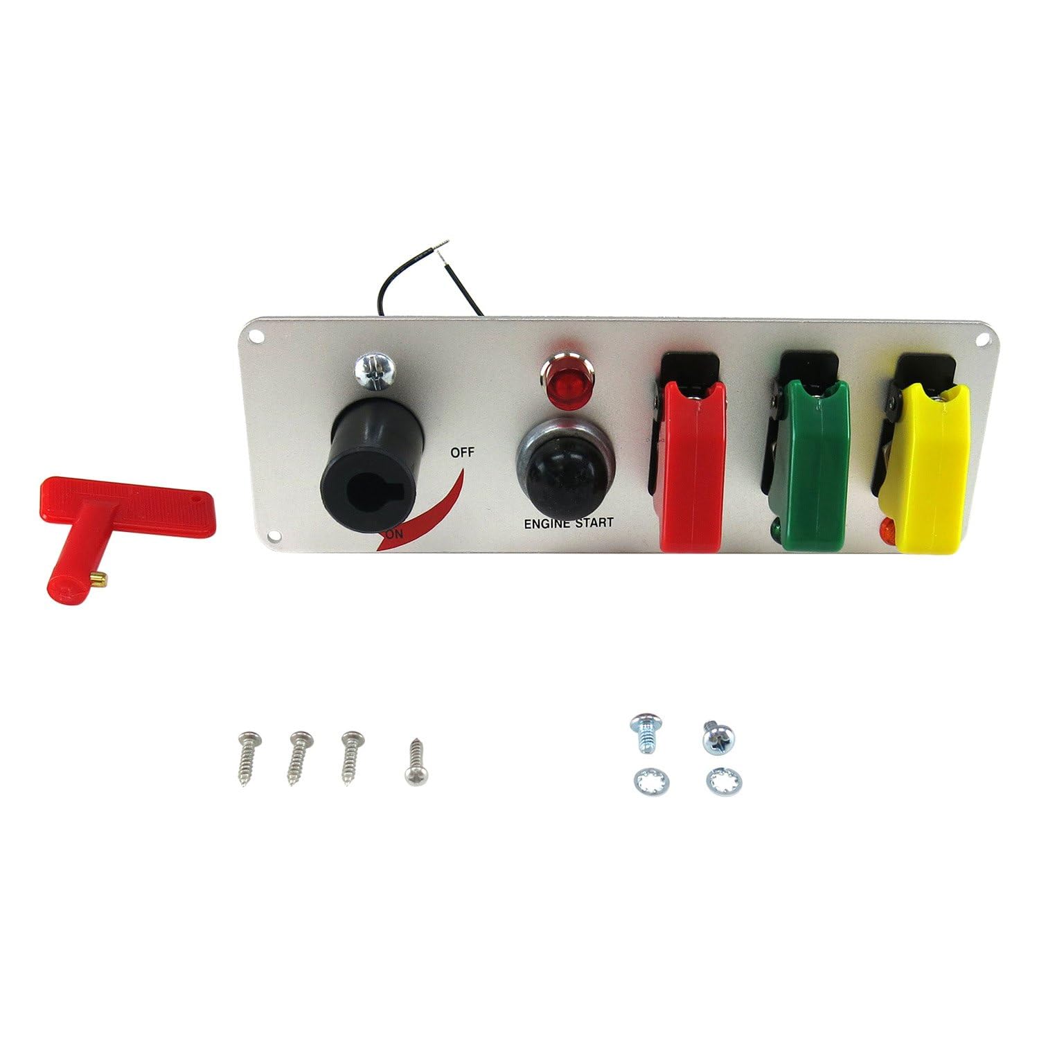 Keep It Clean 10955 Race Switch Panel - Durable Automotive Switch Panel for Racing Cars & Off-Road Vehicles | Perfect for Dashboards, Custom Car Mods & Motorsport Applications