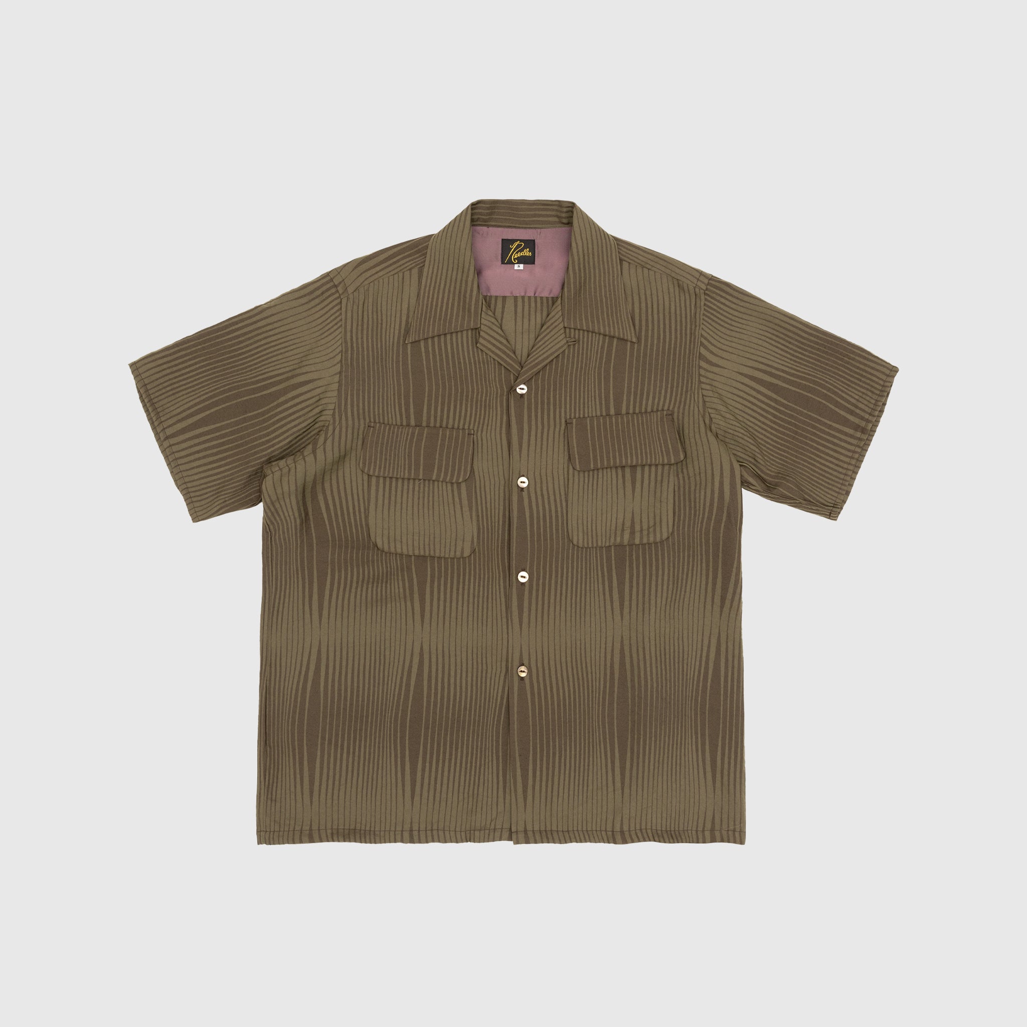 Wave Stripe Classic Short Sleeve Shirt for Men - Casual Summer Wear, Office & Outdoor Activities