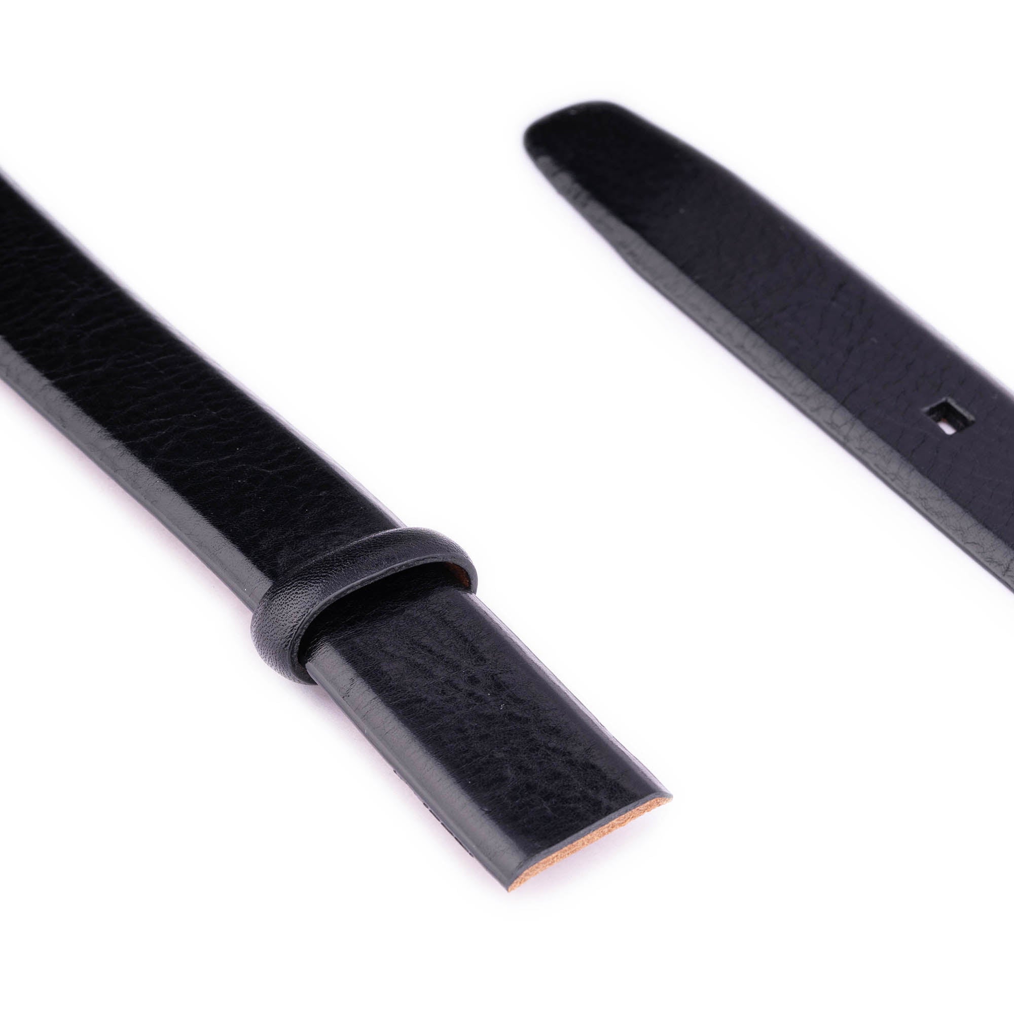 Premium Genuine Leather Black Belt for Men - Montblanc Style Clasp Buckle Replacement | Formal & Business Attire Accessory