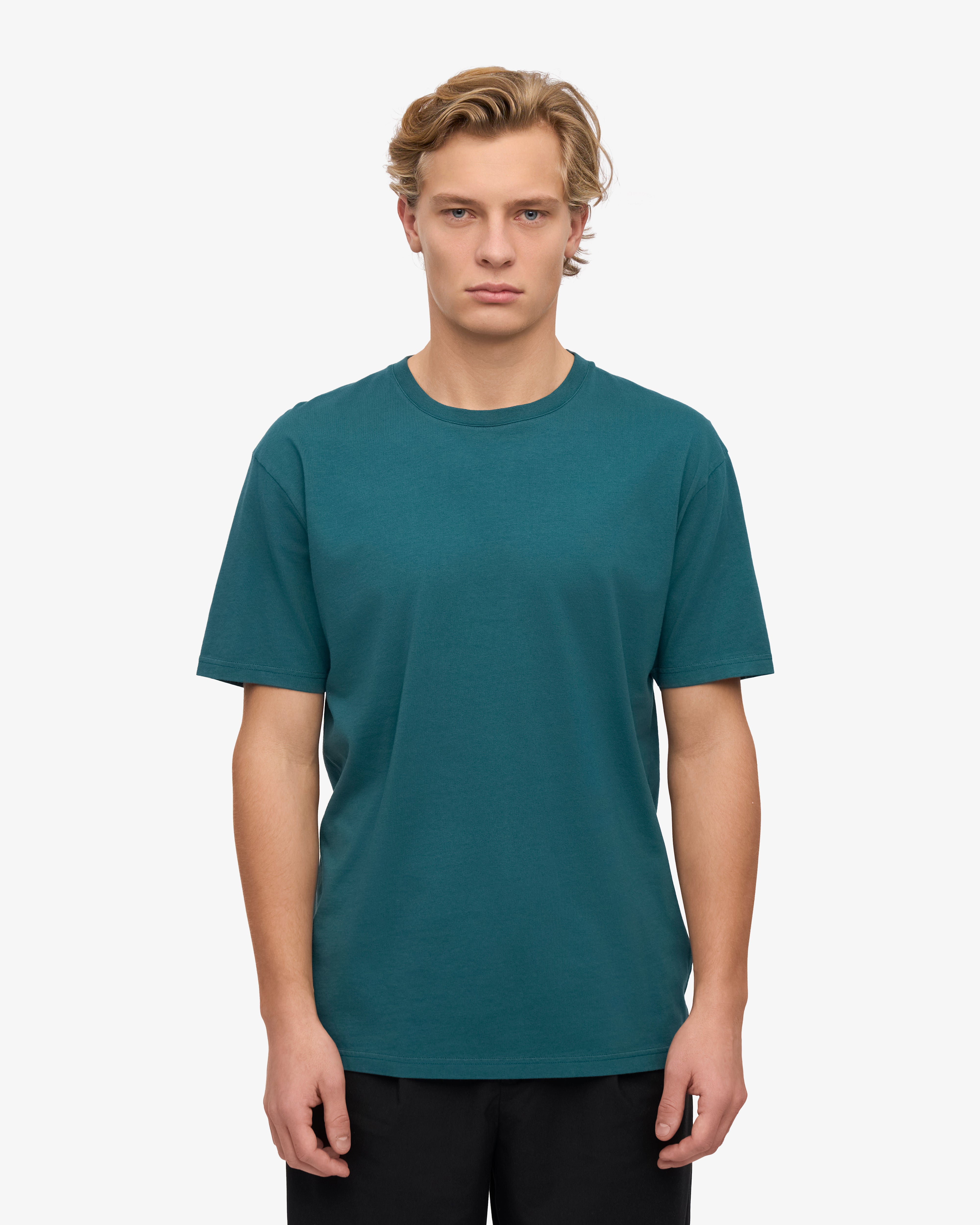Classic Organic Cotton T-Shirt for Men & Women | Soft Eco-Friendly Tee in Ocean Green | Perfect for Casual Wear, Gym & Outdoor Activities