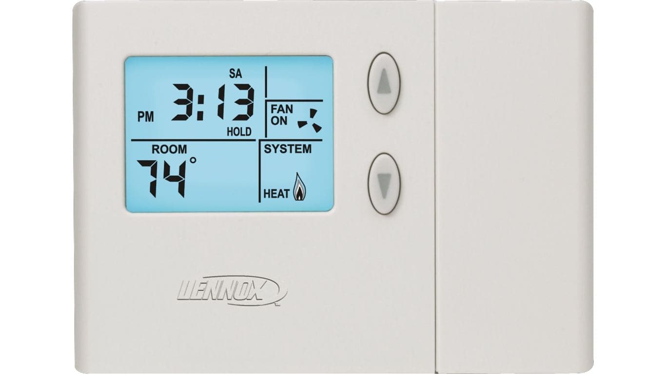 Lennox 51M34 L3511C ComfortSense 3000 Programmable Thermostat - 5-2 Day Schedule, 1 Heat/1 Cool for Gas & Electric HVAC Systems | Perfect for Home & Office Temperature Control