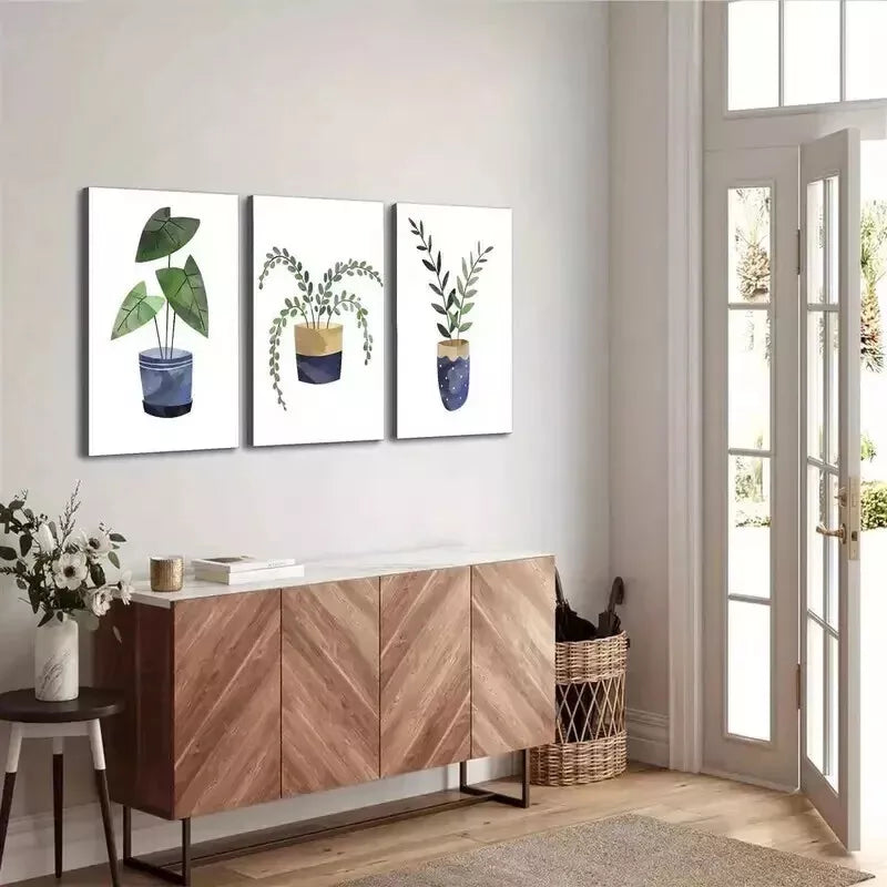 3-Piece Cactus & Succulent Wall Art Set - Framed Canvas Prints 50x70cm - High Quality Australian Made Home Decor - Perfect for Living Room, Bedroom & Office Decor
