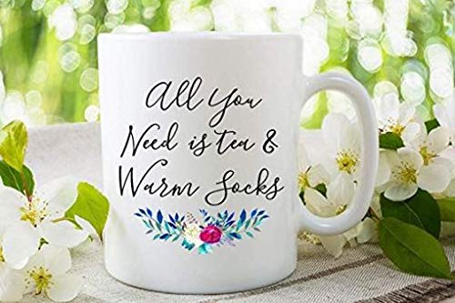 11OZ Coffee Mug - Perfect for Tea, Coffee & Warm Socks Lovers - Ideal for Home, Office & Cozy Moments