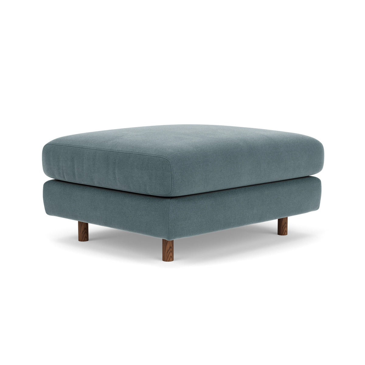 Dylan Fabric Ottoman - Soft and Stylish Footrest, Storage Bench, Living Room Accent Piece - Perfect for Small Spaces, Bedroom, or Lounge Area