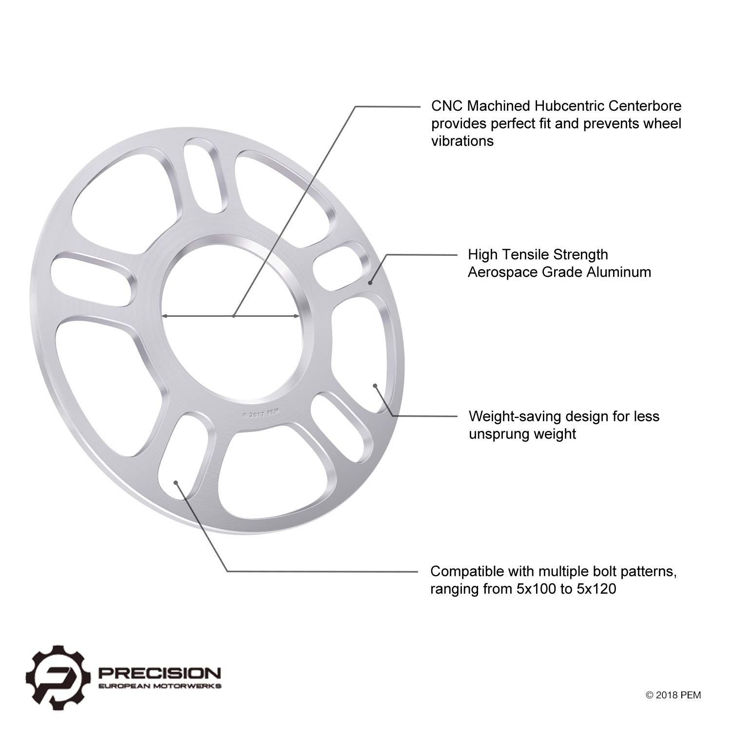 StanceMagic 2-Piece 5mm Hubcentric Wheel Spacers (5x100 & 5x114.3 Bolt Pattern, 56.1mm Bore) - Compatible with Scion FR-S, Subaru BRZ, WRX, STI, Forester, Outback & More - Perfect for Enhanced Stance & Performance Upgrades