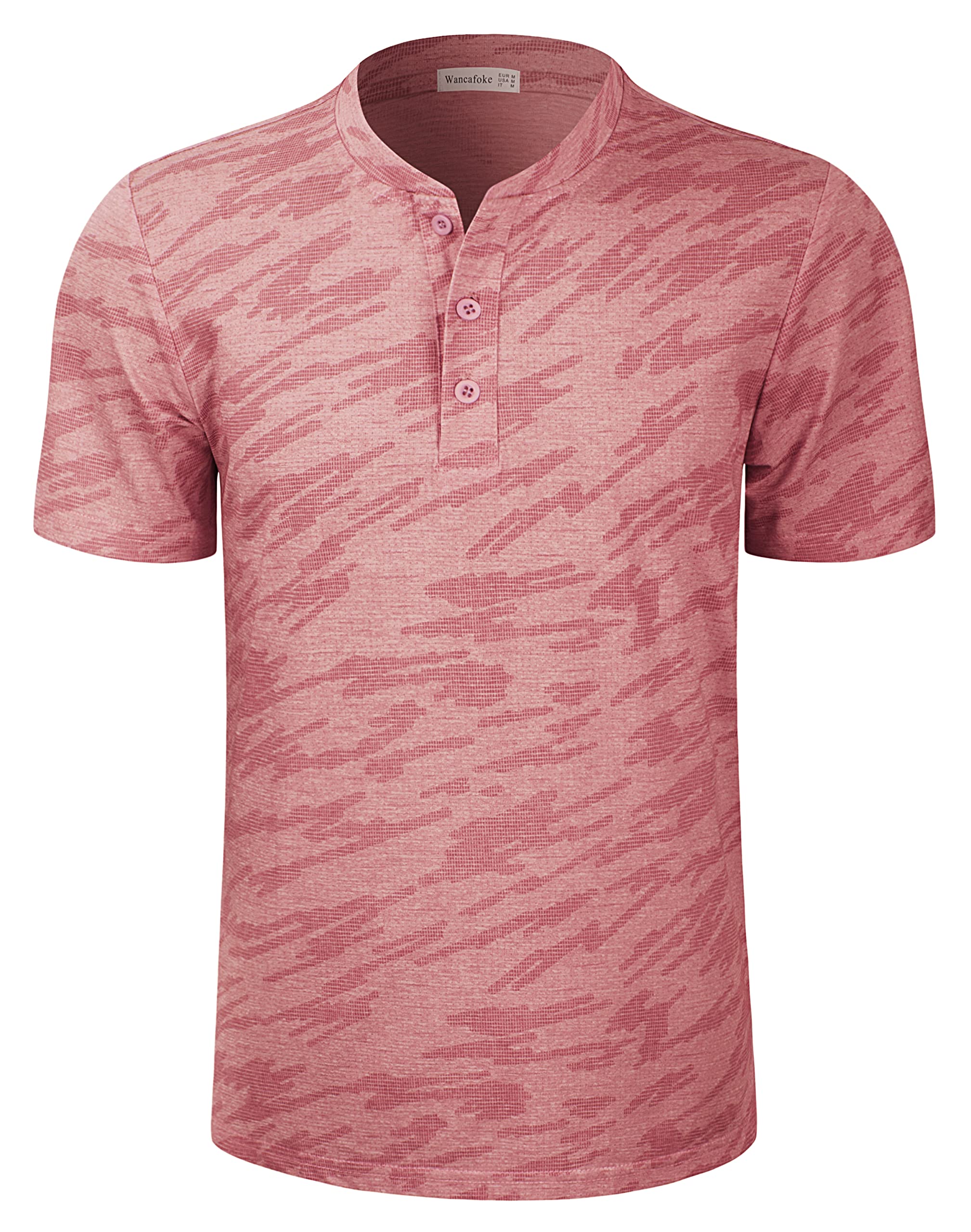 Wancafoke Men's Short Sleeve Polo Shirt - Moisture Wicking Golf Shirt with Collar - Breathable Performance T-Shirt for Casual Wear & Sports Activities