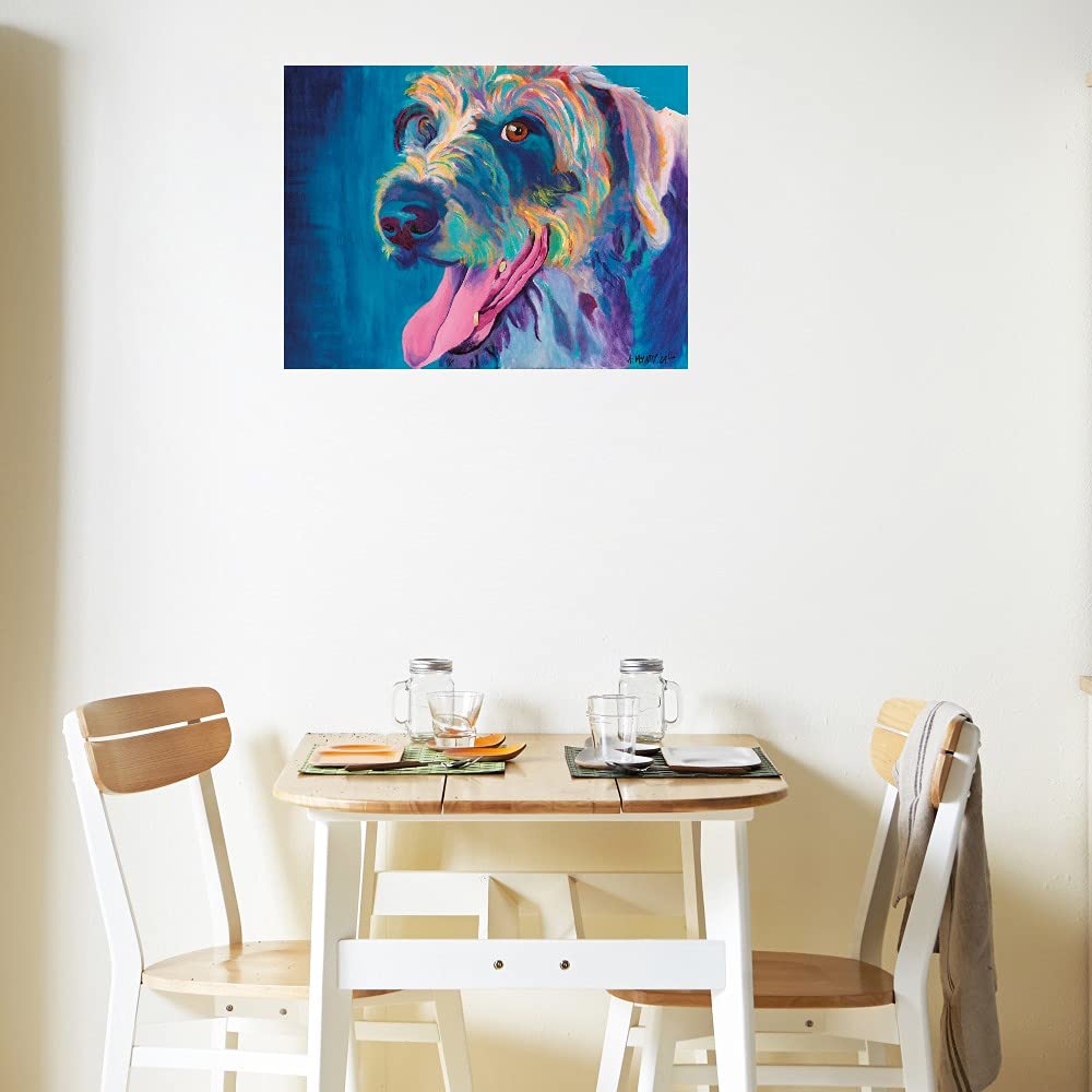 Lizzy Canvas Wall Art - Hand-Painted Fine Art Decor by DawgArt - 28x21 Inches - Ready to Hang - Perfect for Living Room, Bedroom, Office & More - Modern Home & Office Wall Decor