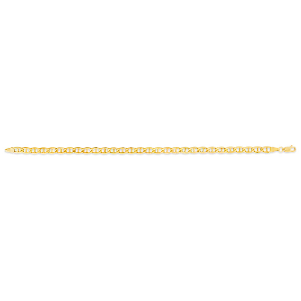 9ct Yellow Gold Silver Filled Anchor Bracelet for Women - Elegant Nautical Jewelry Gift for Birthday, Anniversary & Everyday Wear
