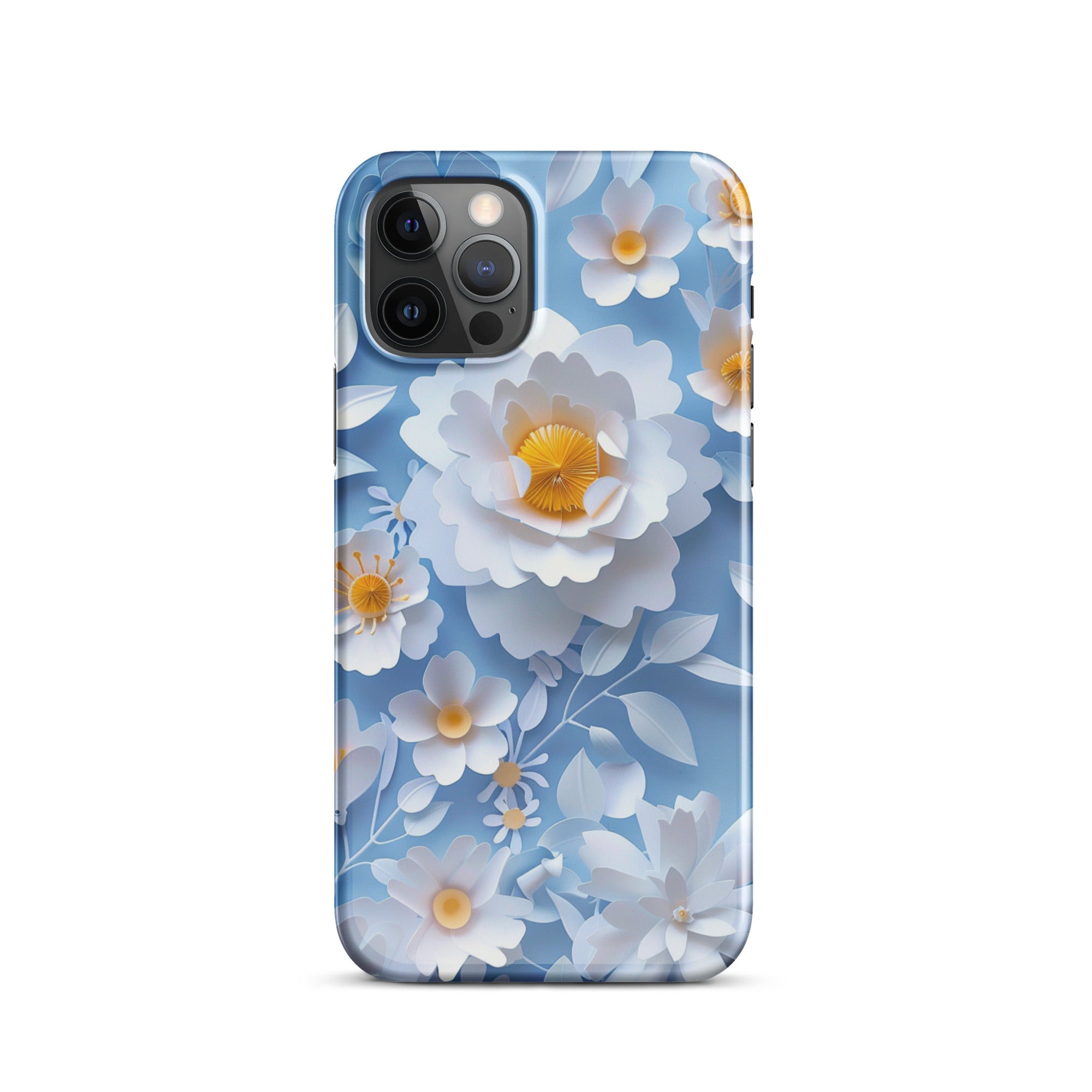 Daisy Blue Snap Case for iPhone 13 Pro Max - Slim Protective Cover with Shock Absorption | Perfect for Everyday Use, Travel & Outdoor Activities