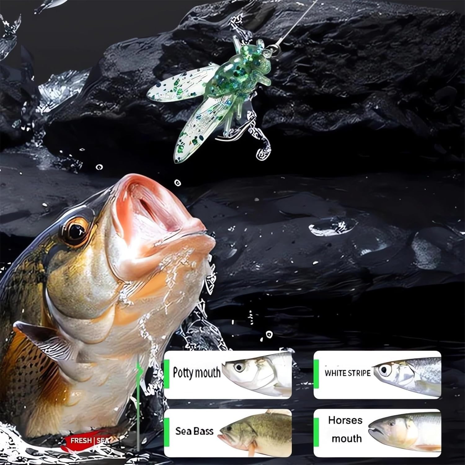 2024 New Bionic Fly Fishing Lures Kit - Simulated Flies Attractor Bait Hooks, Trout Jigs & Swimbaits for Bass Fishing | Perfect for Freshwater Streams & Fly Fishing Adventures