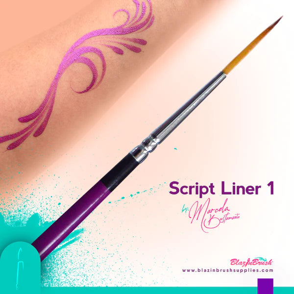 Blazin Brush Script Liner #1 - Premium Calligraphy Pen for Hand Lettering & Art Projects | Perfect for Wedding Invitations, DIY Crafts, and Creative Journaling