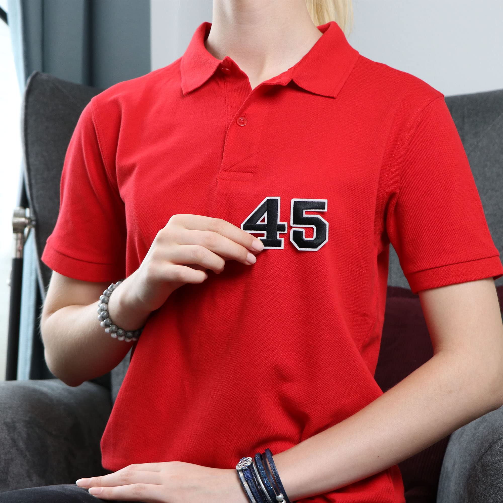 Iron On Patches - Black Number '4' - 10 Pcs Embroidered Clothing Patches for DIY Repair, Customization & Decoration - Perfect for Jeans, Jackets, Backpacks & Denim Upcycling