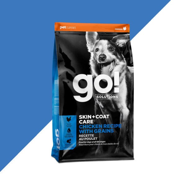 Go! Solutions Skin & Coat Care Chicken Recipe with Grains Dry Dog Food - Premium Nutrition for Healthy Skin & Shiny Coat - Perfect for Adult Dogs with Sensitive Skin or Allergies