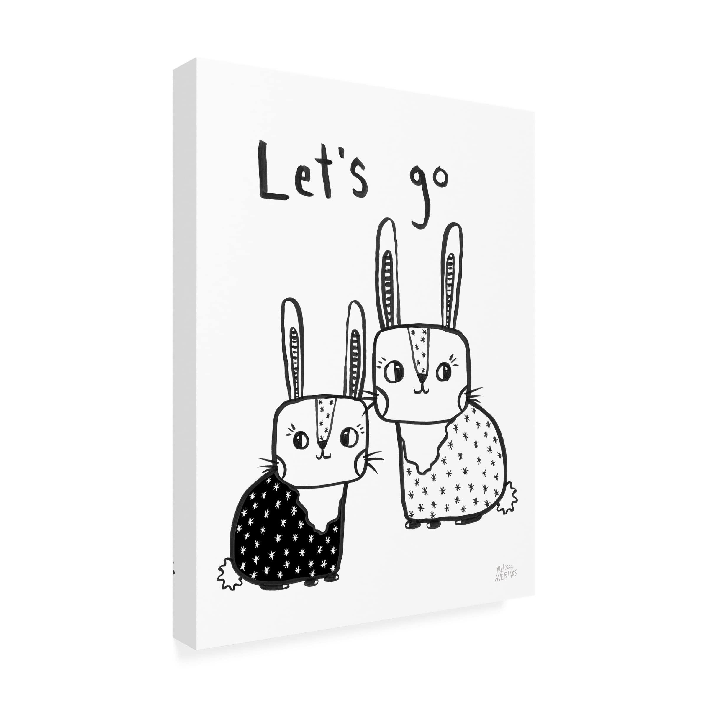 Scandy Baby V Canvas Art by Melissa Averinos - Modern Scandinavian Nursery Decor, Baby Room Wall Art, Playroom & Kids Bedroom Decor