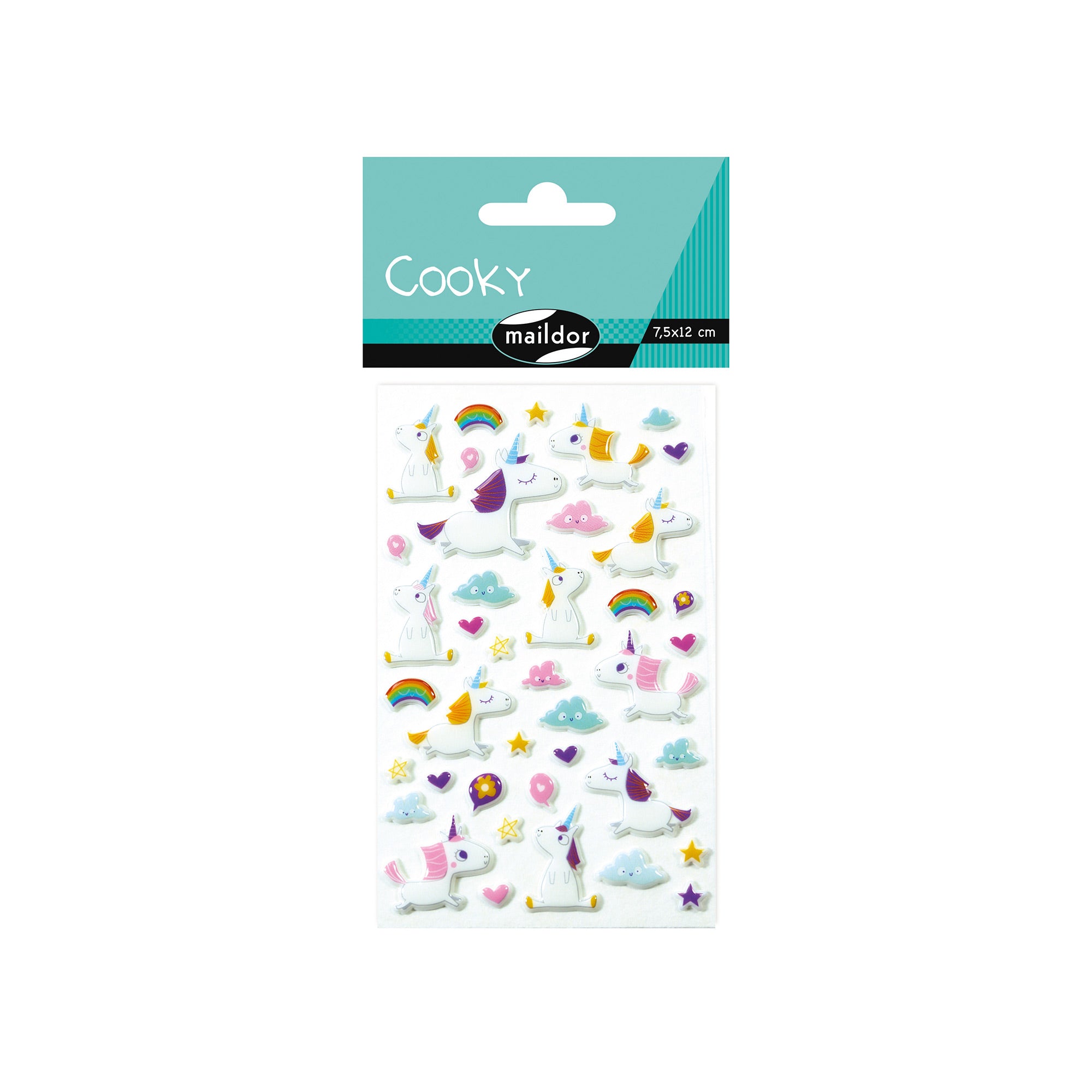 3D Cookie Stickers - Unicorn Themed Decals for Baking, Scrapbooking & DIY Crafts - Perfect for Cupcakes, Party Decor & Kids Activities