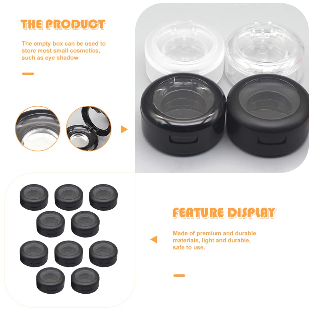 Minkissy 10pcs Empty Eyeshadow Jars - Travel Makeup Organizers for Cosmetics