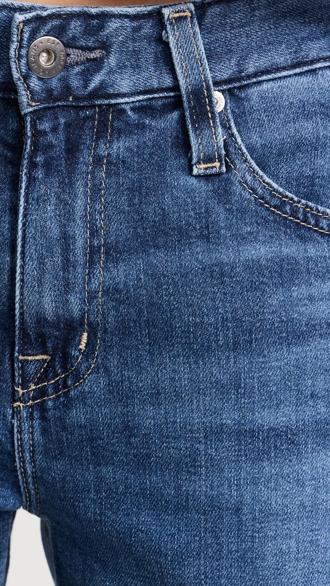 AG Adriano Goldschmied Women's Ex-Boyfriend Jeans - High Waist Distressed Denim Pants for Casual Wear & Everyday Outfits