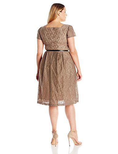 Plus Size Women's Cap Sleeve Swing Dress - Flattering A-Line Summer Dress for Casual Wear, Office & Special Occasions