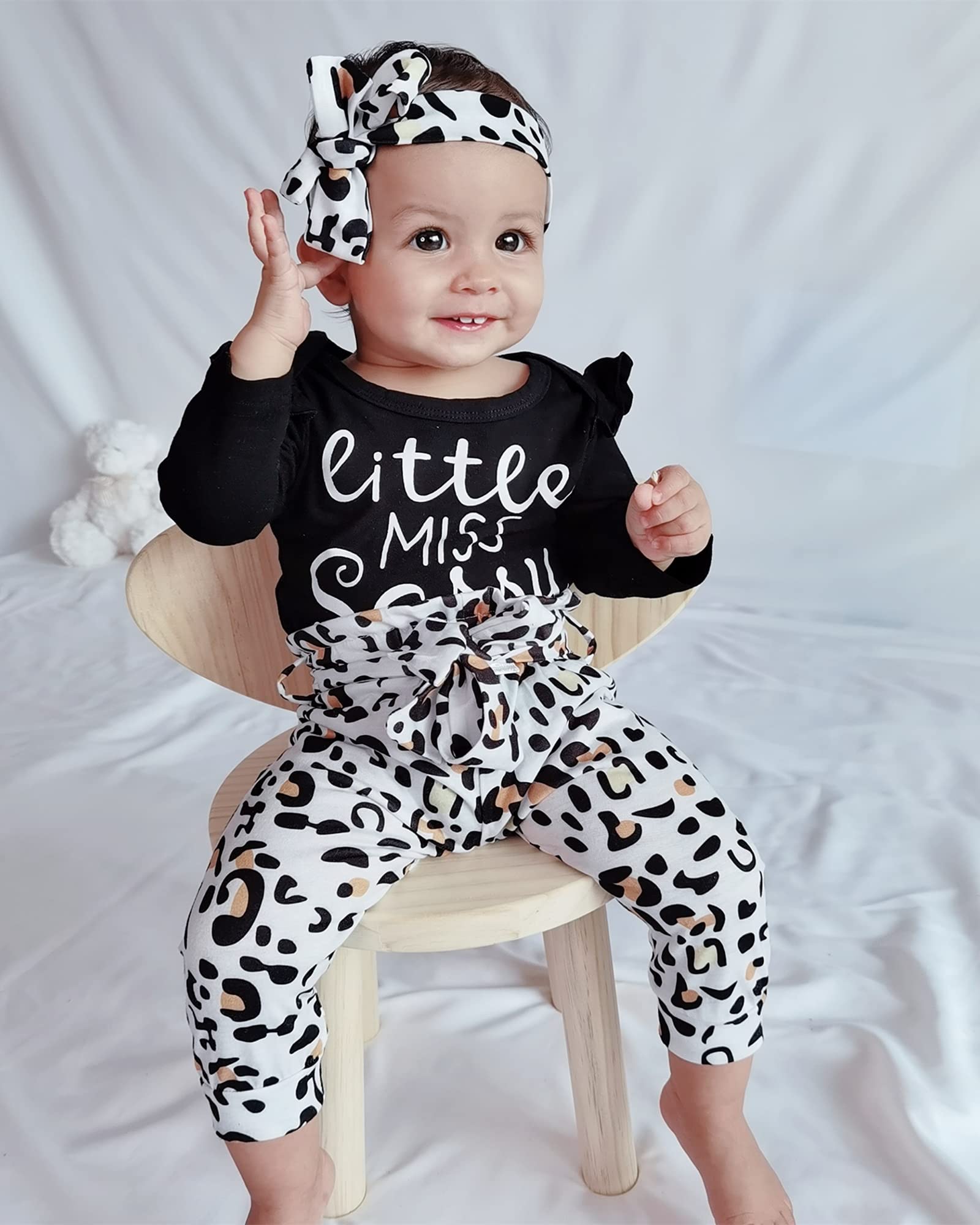**Adorable Baby Girl Clothes Set – Long Sleeve Romper & Pants Outfit for Newborns & Infants – Soft & Cozy Fall/Winter Wear – Perfect for Holidays, Family Photos & Daily Playtime**